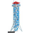 Four Leg 10-750KV Lattice Steel Towers Beautiful Angle Steel Watching Tower